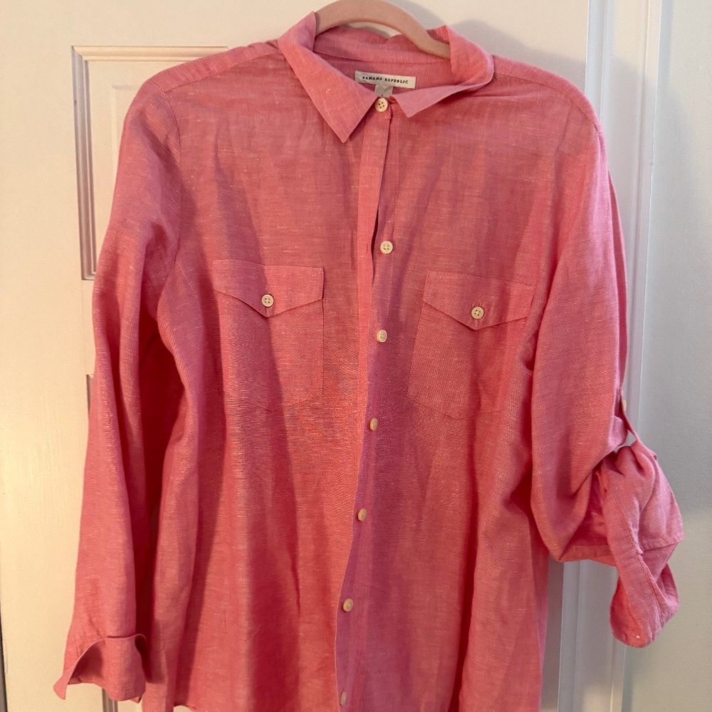 Banana Republic Linen Blouse
